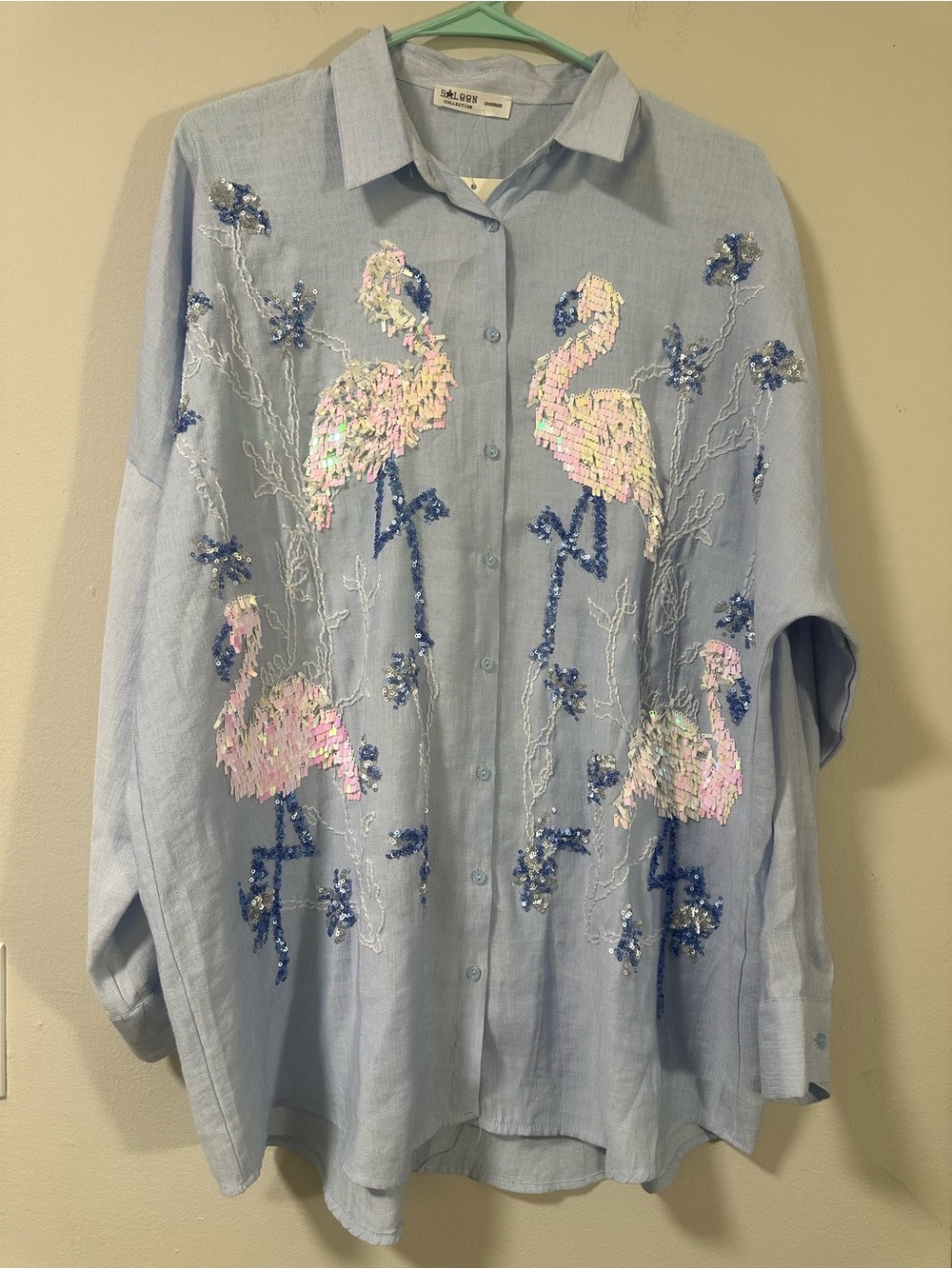 Saloon Collection Light Blue Button-Down Shirt